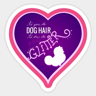 Dog Glitter Sticker